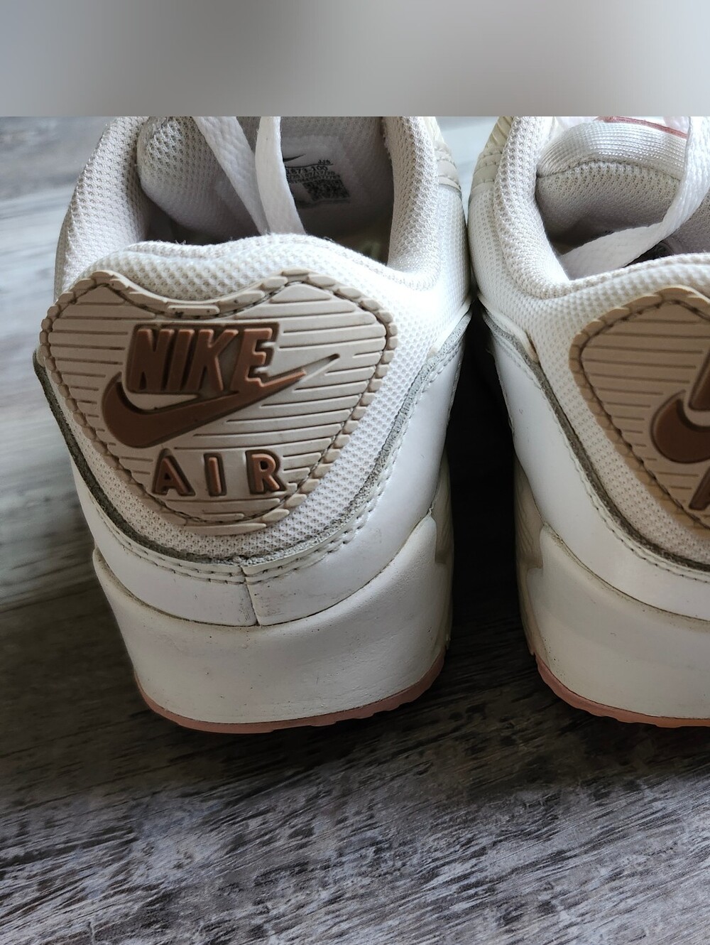 Nike Air Max 90 Womens 7 White Pink Sneakers Running Shoes CT1873-100 - Picture 8 of 11